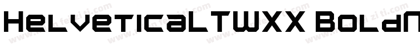HelveticaLTWXX BoldNarrow字体转换